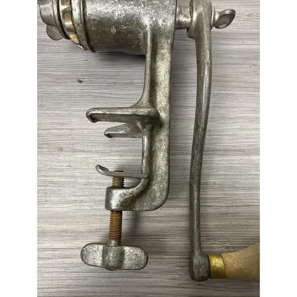 Vintage Ward's Food Meat Grinder Table‎ Mount Hand Crank